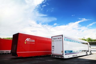 Trucks arriving at Crowdstrike 24 Hours of Spa Prologue
 | SRO Motorsports Group
